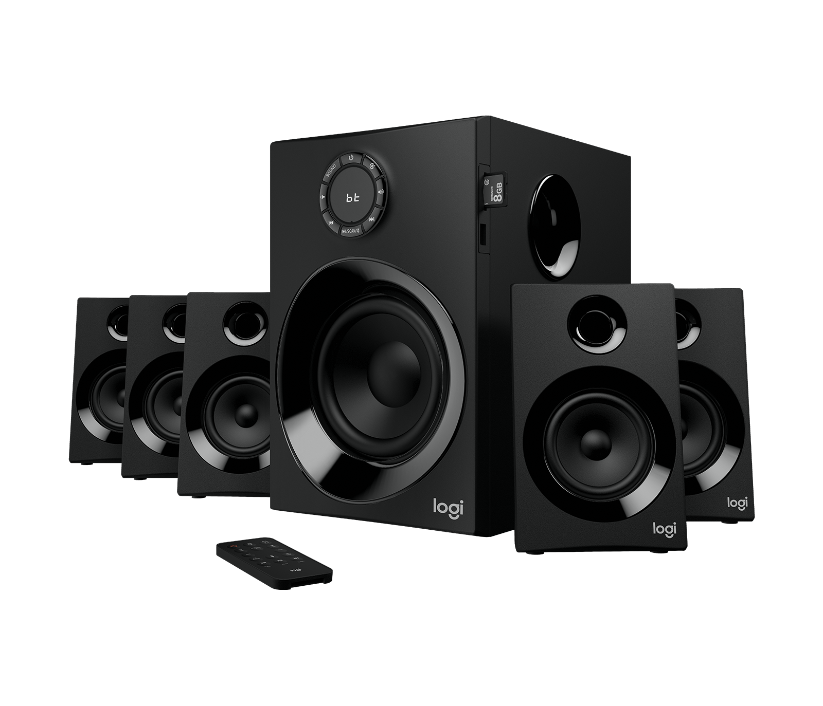 Logitech Z607 5.1 Surround Sound Speaker System - Black фото 