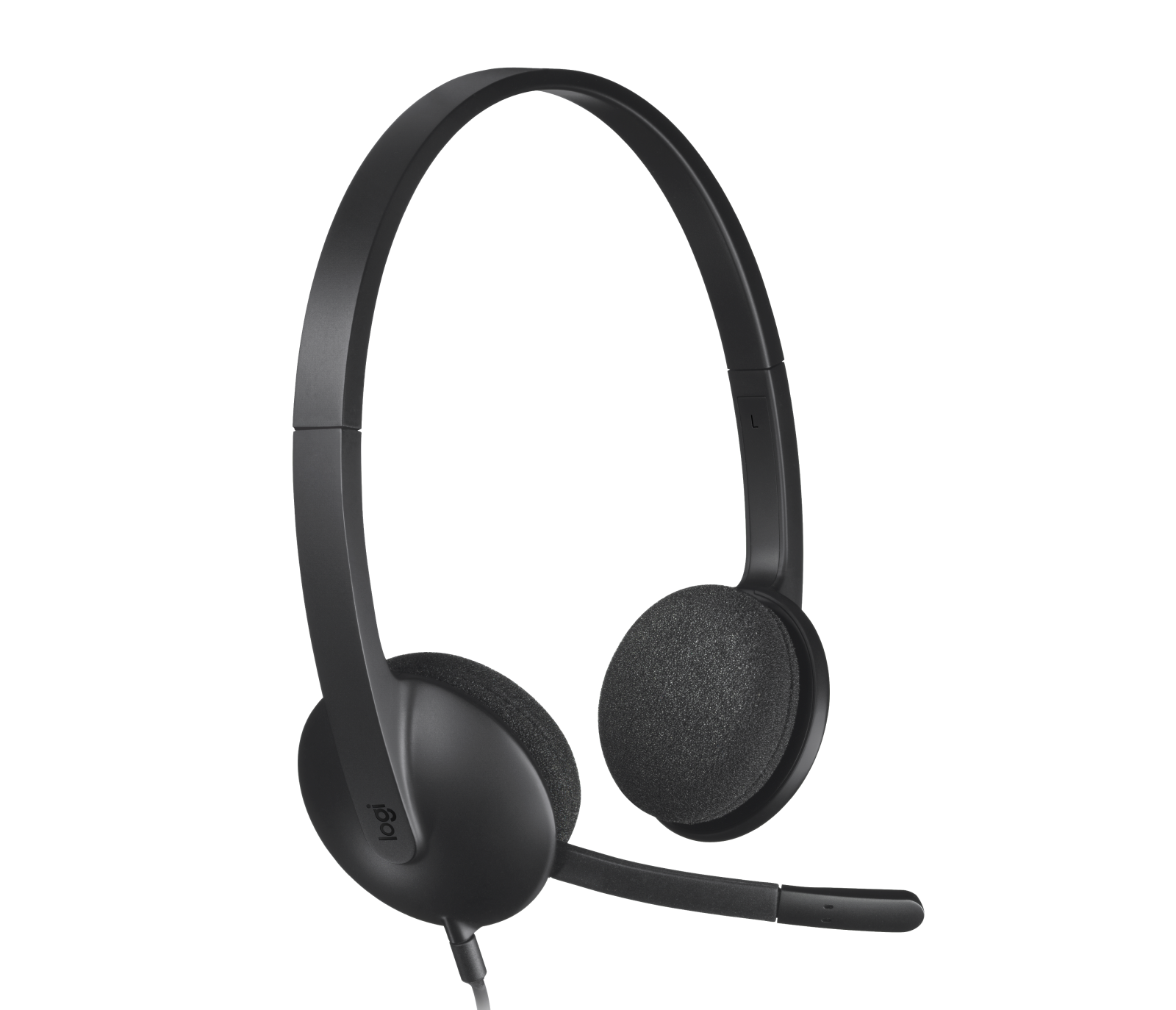 Logitech H340 USB PC Headset with Noise-Cancelling Mic in Black