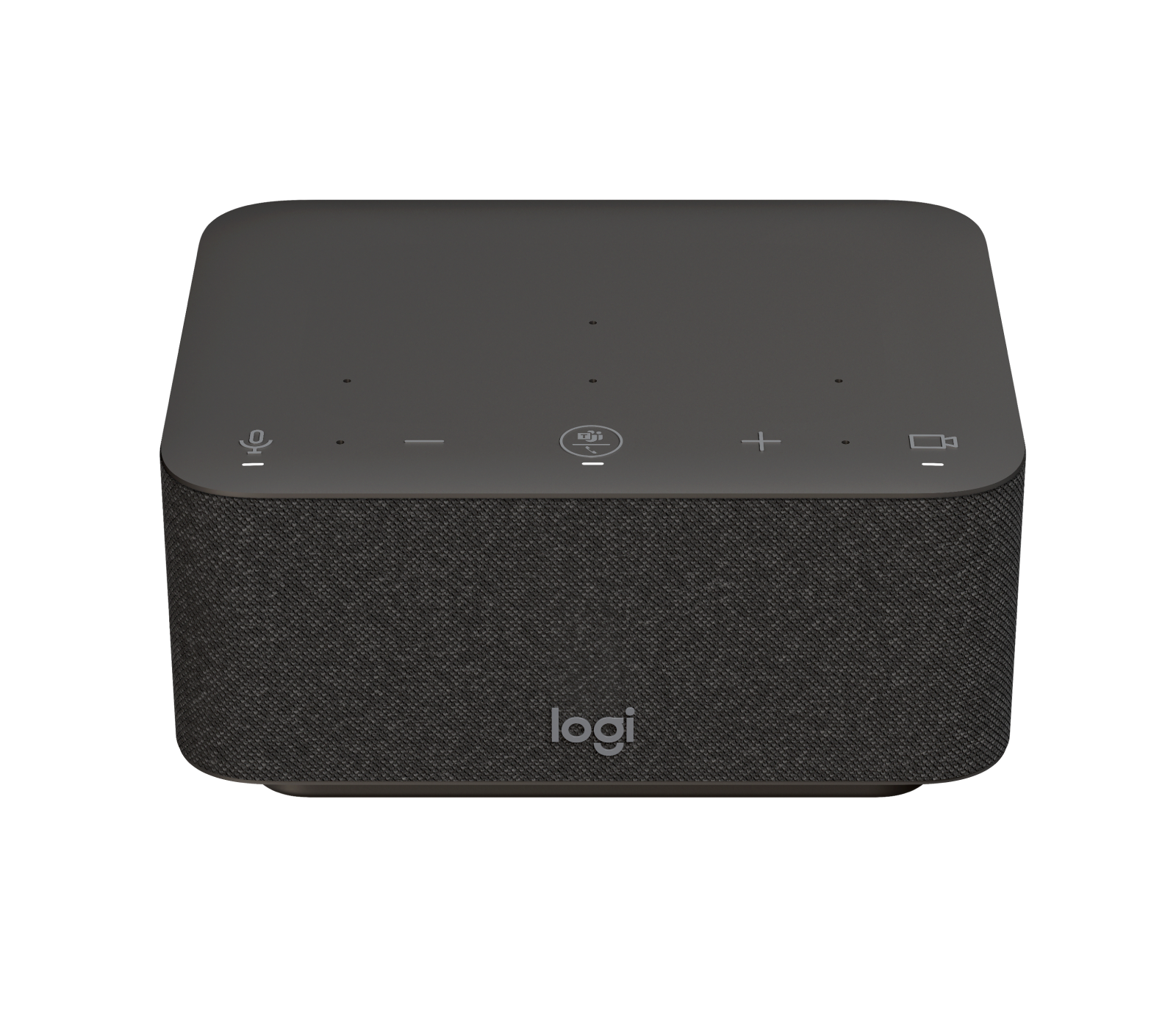 Image of Logi Dock All-in-one docking station with Teams meeting controls and speakerphone. - Graphite Logi Dock (Teams version)