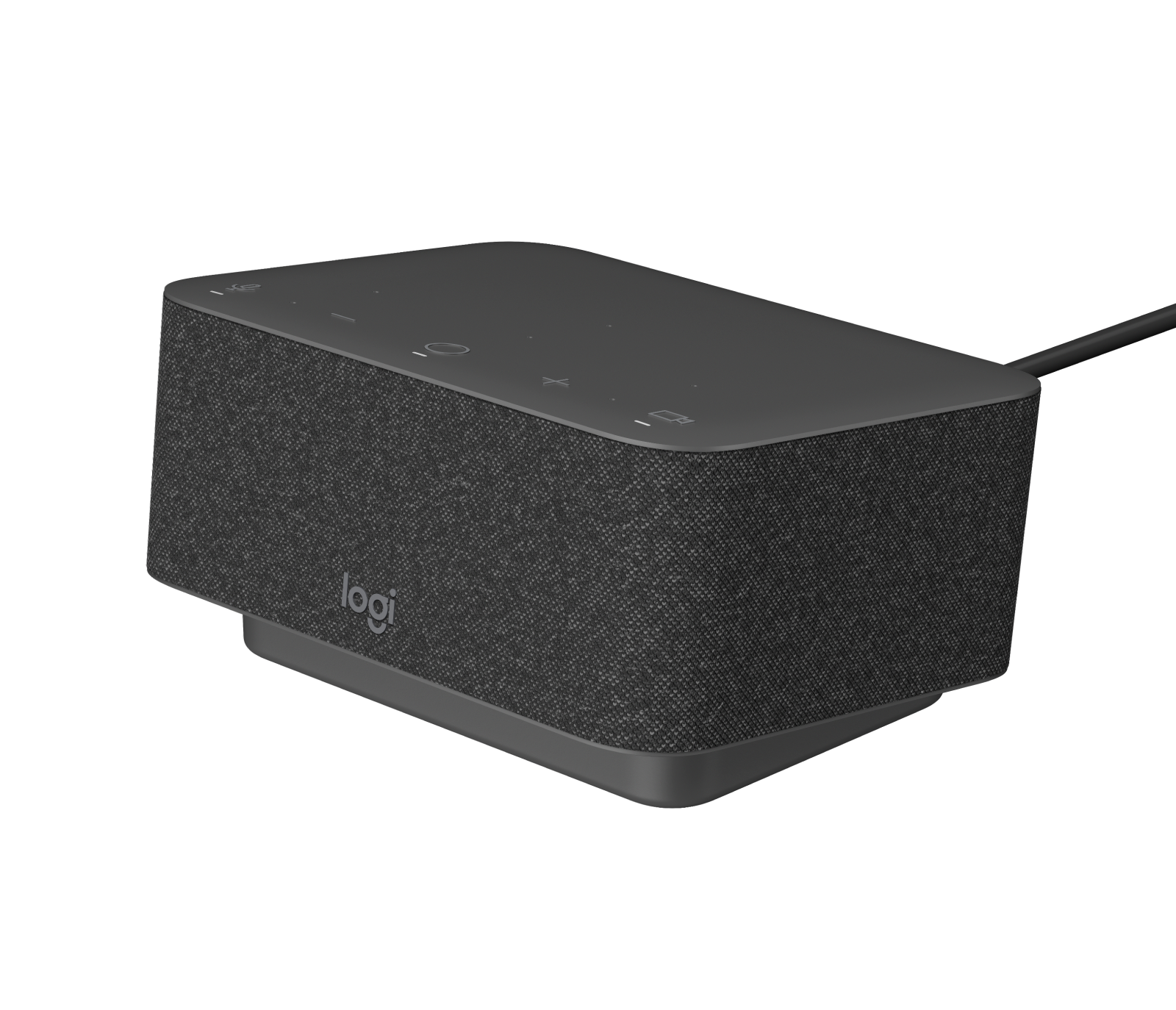 Image of Logi Dock All-in-one docking station with meeting controls and speakerphone. - Graphite Logi Dock (UC version)