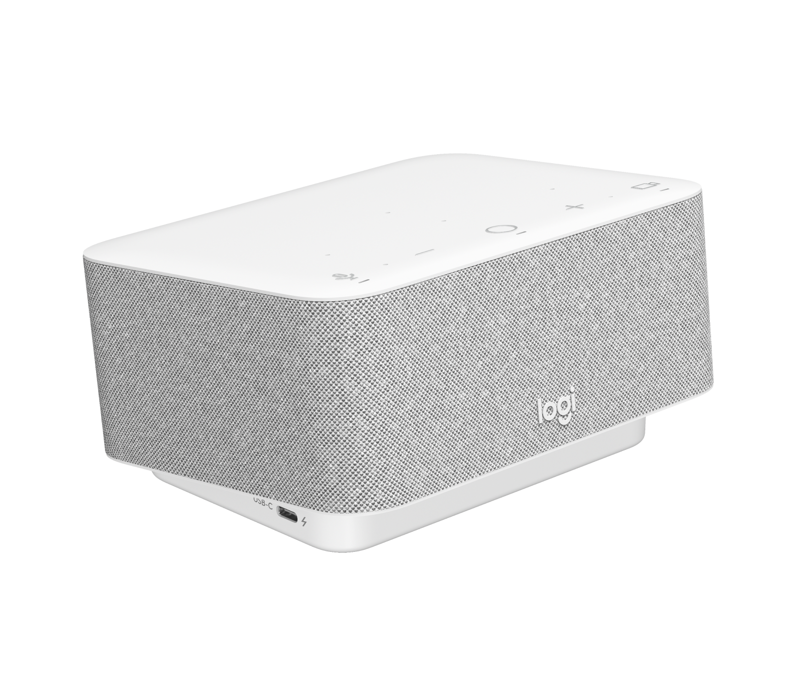 Image of Logi Dock All-in-one docking station with meeting controls and speakerphone. - Off-white Logi Dock (UC version)