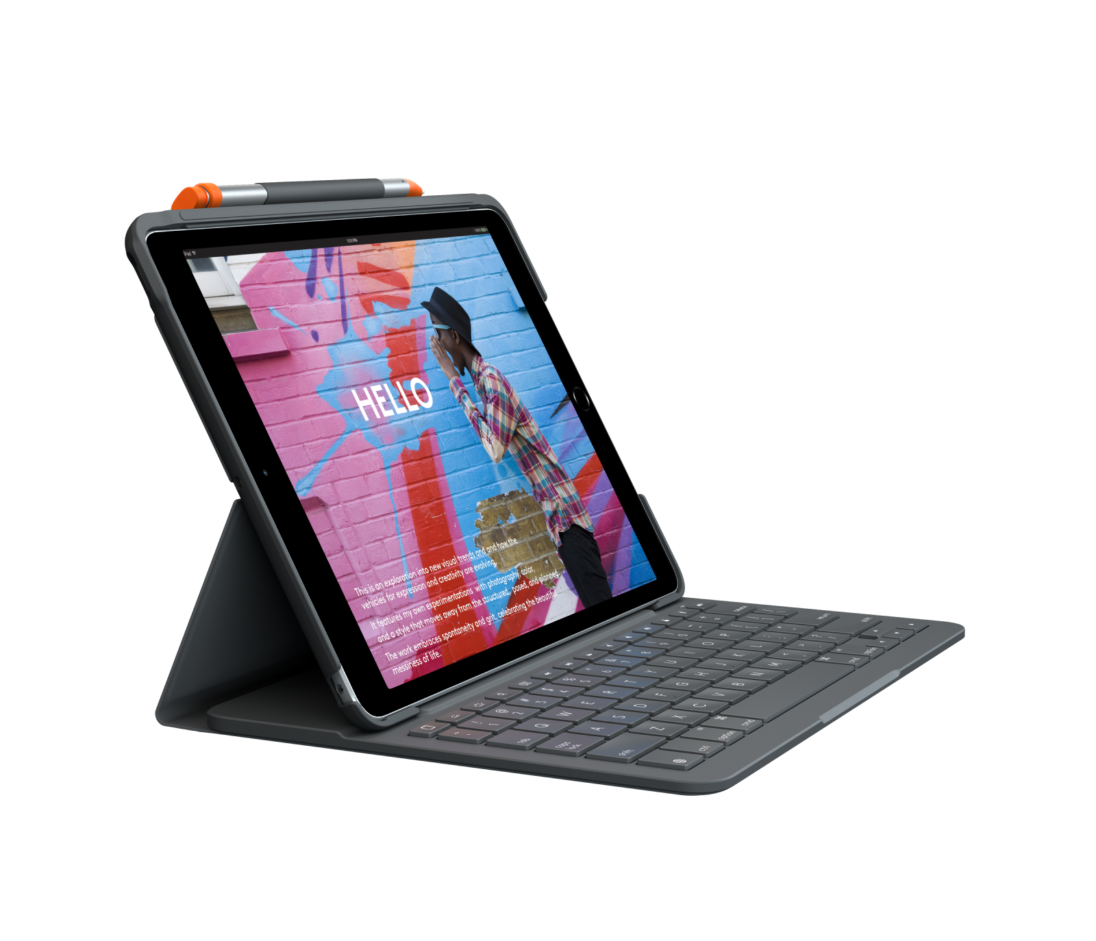 Ipad 및 Ipad Air용 로지텍 Slim Folio Ipad 키보드 케이스