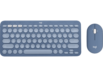 K380 FOR MAC MULTI-DEVICE KEYBOARD + M350 LOGITECH PEBBLE  MOUSE Minimalist, Bluetooth and quiet accessories for Mac - Blueberry English