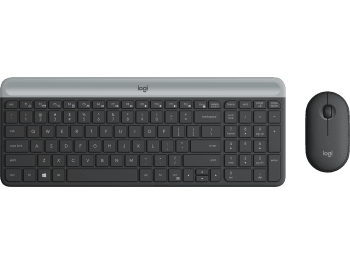 MK470 WIRELESS KEYBOARD SLIM AND MOUSE COMBO - Grafite - Inglês
