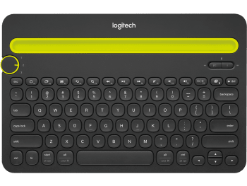 Bluetooth Multi-Device Keyboard K480 Switch typing between your computer, phone and tablet - Black English