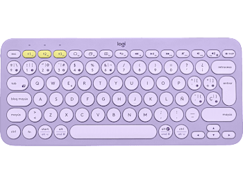 Teclado Bluetooth multidispositivo K380 - Lavender Lemonade - Español