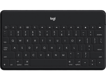 Keys-to-Goポータブルワイヤレスキーボード - ホワイトのiPhoneスタンド付きブラック - 英語配列