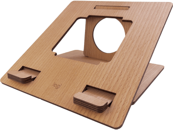 Logi Wooden Laptop Stand - Legno