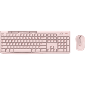 MK270 Wireless Keyboard and Mouse Combo Full-size wireless combo - Rose English