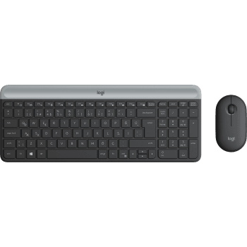 MK470 SLIM COMBO Ultra-slim, compact, and quiet wireless keyboard and mouse combo - Graphite Türkçe (Qwerty)