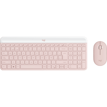 MK470 SLIM COMBO Ultra-slim, compact, and quiet wireless keyboard and mouse combo - Rose Español (Qwerty)