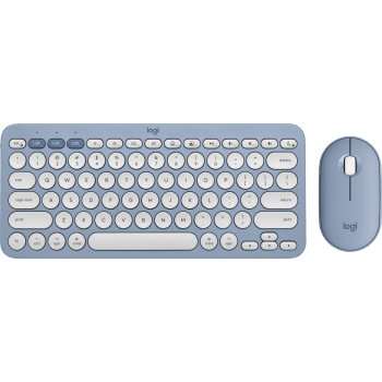 Pebble 2 Combo for Mac Slim Bluetooth® keyboard and mouse for Mac - Tonal Blue English
