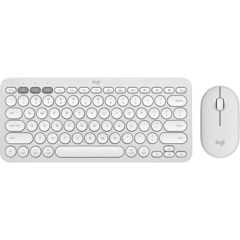 Pebble 2 Combo for Mac Slim Bluetooth® keyboard and mouse for Mac - Tonal White English