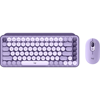 POP Keys + POP Mouse Wireless Mechanical Keyboard and Mouse with Customizable Emoji - Cosmos English