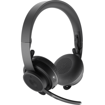 LOGITECH ZONE WIRELESS <em>Bluetooth</em> headset designed to help you work from anywhere with exceptional sound, flip-to-mute mic, and Qi wireless charging. - Zone Wireless (UC version)