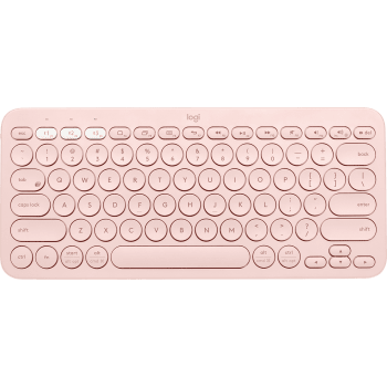 K380 Multi-Device Bluetooth Keyboard Minimalist keyboard for computers, tablets and phones - Rose English