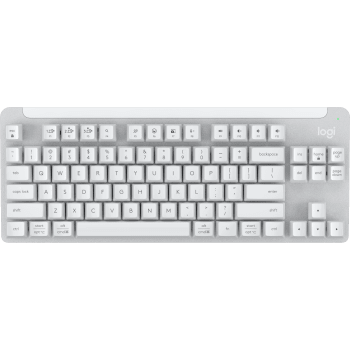 Signature K855 Wireless mechanical tenkeyless keyboard designed to fit busy desks - Off-white