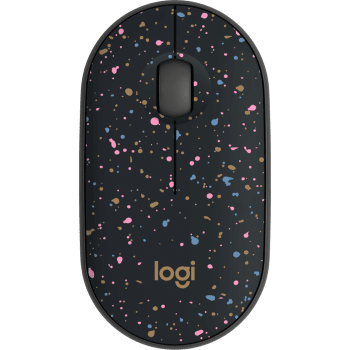 M340 Collection Slim, compact wireless mouse in a range of patterns. Enjoy silent clicks and a strong wireless connection. - Speckles