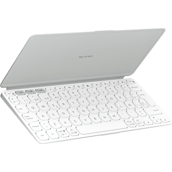 Keys-To-Go 2 A slim keyboard for big ideas. Type on any screen with our most portable keyboard ever - Pale Gray (Qwerty)