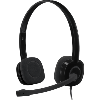 H151 Stereo Headset Multi-device headset with in-line controls - Black