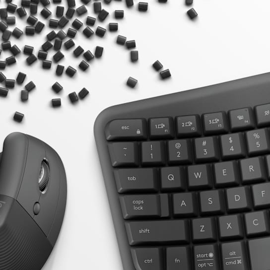 Wave Click Computer Mouse Wave Keys & Lift Vertical Mouse Combo | Logitech