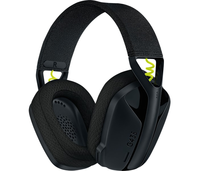 Logitech G435 Ultra-light Wireless Bluetooth Gaming Headset in Black/Neon Yellow