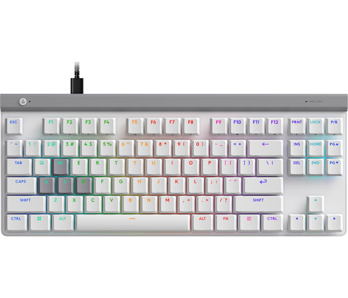 Logitech G515 RAPID TKL Wired Analog Gaming Keyboard in White