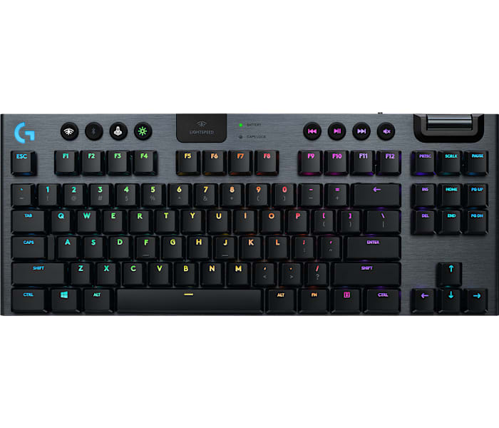 Logitech G915 TKL Tenkeyless LIGHTSPEED Keyboard - , Linear in Carbon