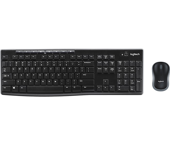 Logitech MK270 Reliable Wireless Keyboard & Mouse Combo in Black