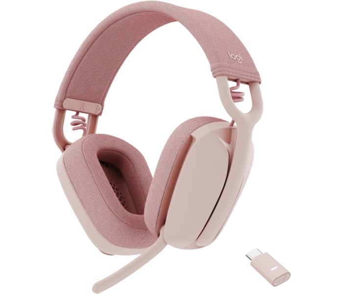 Logitech Zone Vibe Wireless Headset for Business in Rose