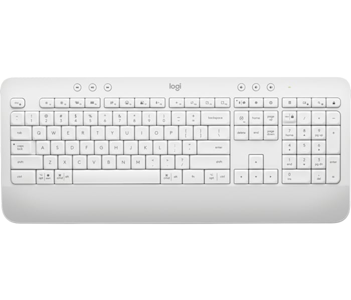 Logitech Signature K650 Wireless Keyboard with Palm-rest in Off-White