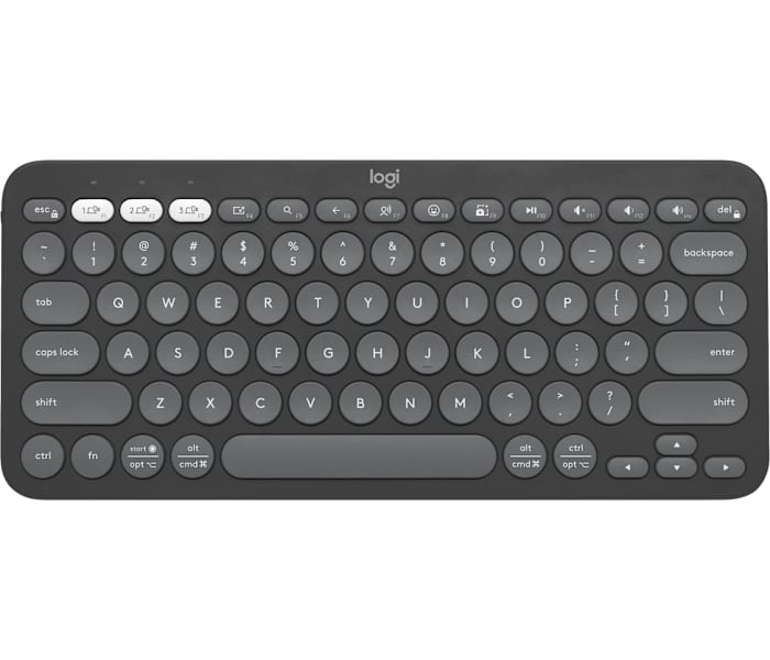 Logitech Pebble Keys 2 K380s Bluetooth Keyboard in Tonal Graphite