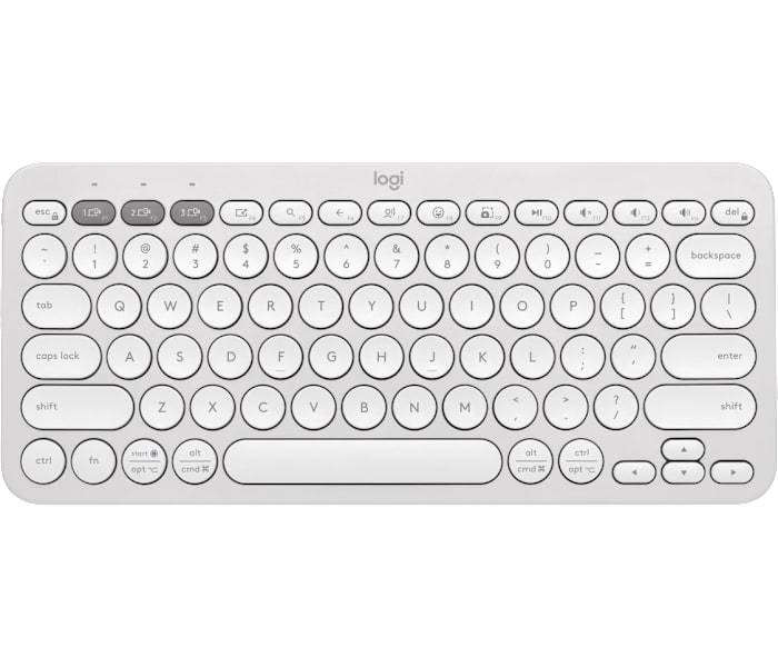 Logitech Pebble Keys 2 K380s Bluetooth Keyboard in Tonal White