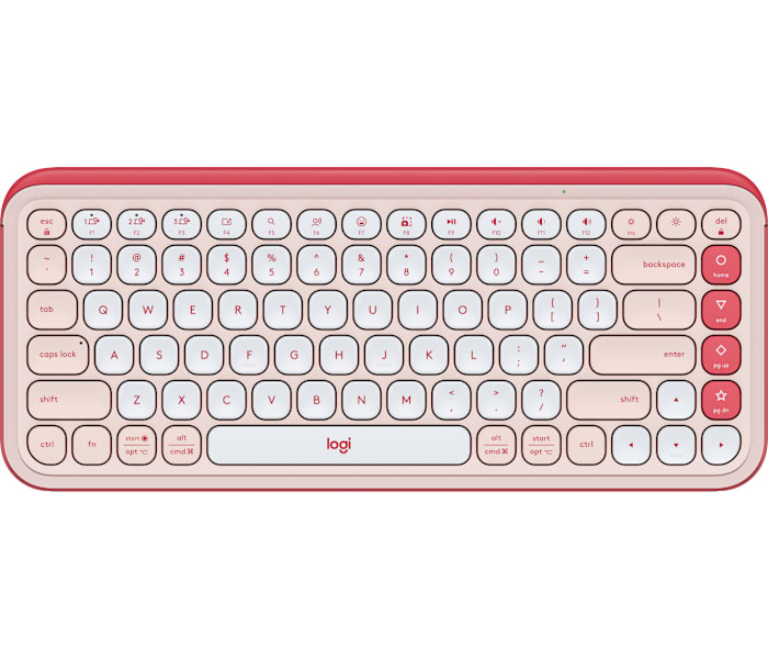 Logitech POP Icon Keys Bluetooth Keyboard in Rose & Off White