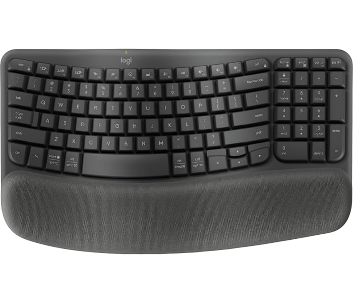 Logitech Wave Keys for Business - Ergonomic Keyboard in Graphite