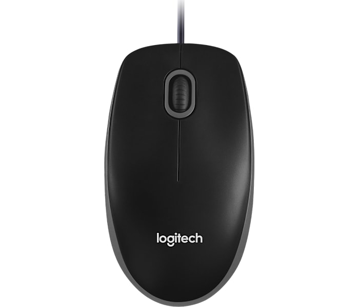 Logitech for Business - B100 Optical USB Mouse for Business in Black