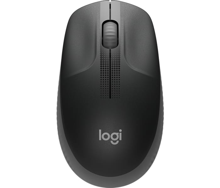 Logitech M190 Wireless Mouse - Full Size Curve Design in Charcoal