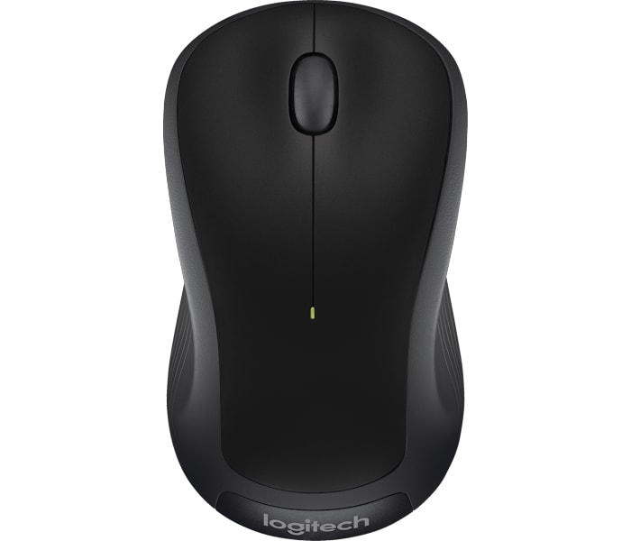 Logitech M310 Wireless Mouse with Ambidextrous Design in Black
