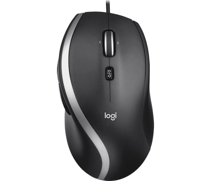 Logitech M500s Advanced Corded Mouse with 7 Custom Buttons in Black