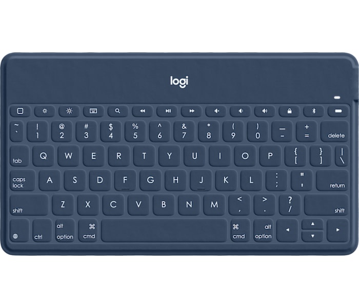 Logitech Keys-to-Go Portable Wireless Keyboard for Apple Devices in Classic Blue/Orange