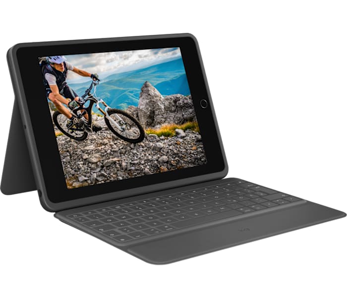 Logitech Rugged Folio - Protective Keyboard Case for iPad (7th, 8th, 9th, 10th gen & A16)