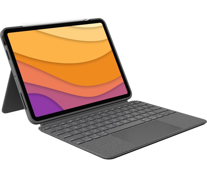 Logitech Refurbished Combo Touch iPad Air Keyboard Case in Oxford Grey