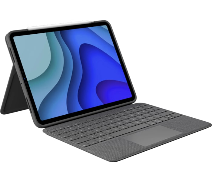 Logitech Refurbished Folio Touch iPad Keyboard Case in Graphite