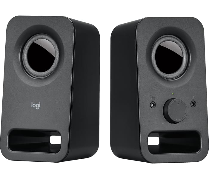 Logitech Z150 Compact Stereo Speakers with Headphone Jack in Black