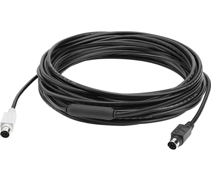 Logitech Group 10m Extended Cable for Large Conference Rooms in Black