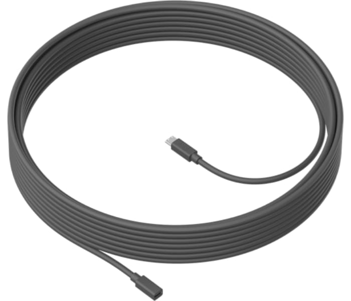 Logitech MeetUp Mic Extension Cable in Grey/Black