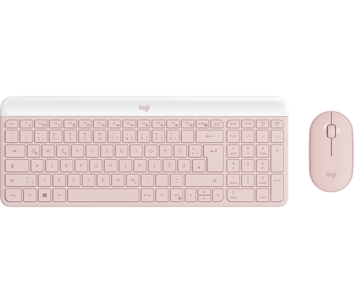 Logitech Mk470 Slim Combo - Schlankes Kabelloses Tastatur-Maus-Set