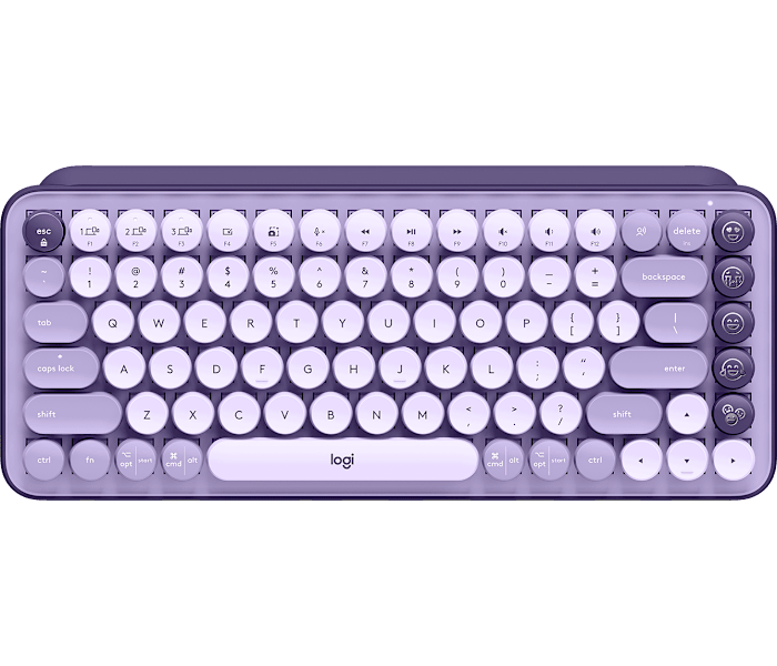 Logitech POP Keys Wireless Mechanical Emoji Keyboard in Cosmos