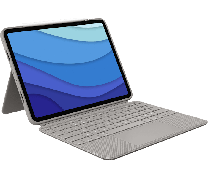 Logitech Combo Touch Keyboard Case for iPad Pro in Sand