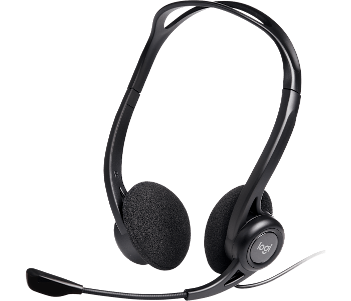 Logitech 960 USB Headset (PC/Mac) with Noise-Canceling Mic